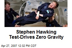 Stephen Hawking Test-Drives Zero Gravity