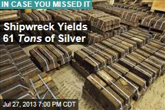 Shipwreck Yields 61 Tons of Silver Worth $35M