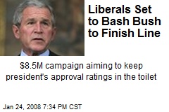 Liberals Set to Bash Bush to Finish Line