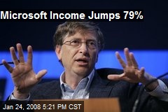 Microsoft Income Jumps 79%