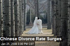 Chinese Divorce Rate Surges
