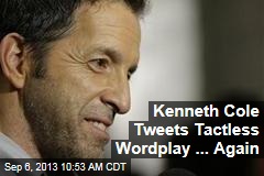 Kenneth Cole Tweets Tactless Wordplay ... Again