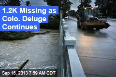 1.2K Missing as Colo. Deluge Continues