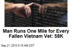Runner Logs 58K Miles, One for Every Fallen Vietnam Vet