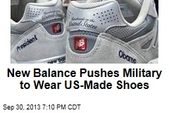 New Balance Pushes Military to Wear US-Made Shoes