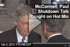 McConnell, Paul Shutdown Talk Caught on Hot Mic