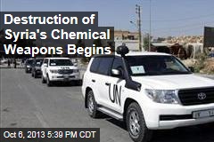 Destruction of Syria&#39;s Chemical Weapons Begins