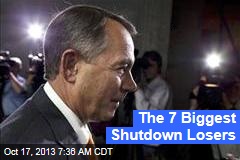 The 7 Biggest Shutdown Losers