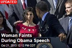 Woman Faints During Obama Speech