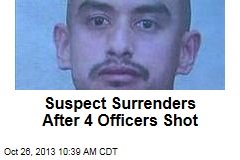 Suspect Surrenders After 4 Officers Shot
