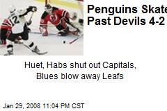 Penguins Skate Past Devils 4-2