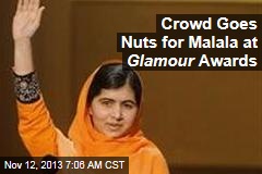 Crowd Goes Nuts for Malala at Glamour Awards