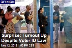 Surprise: Turnout Up Despite Voter ID Law