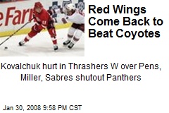 Red Wings Come Back to Beat Coyotes