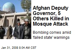 Afghan Deputy Governor, 5 Others Killed in Mosque Attack