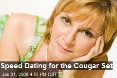 Speed Dating for the Cougar Set