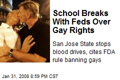 School Breaks With Feds Over Gay Rights