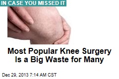 Most Popular Knee Surgery Is a Big Waste for Many