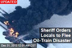 &#39;Sky Totally Black&#39;: Oil Train Derails, Explodes in ND