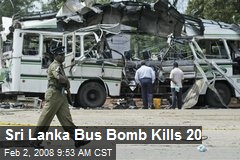 Sri Lanka Bus Bomb Kills 20
