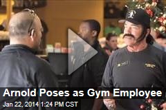 Arnold Poses as Gym Employee