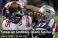 Tyree an Unlikely Giant Savior