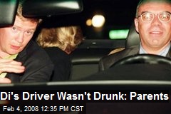 Di's Driver Wasn't Drunk: Parents
