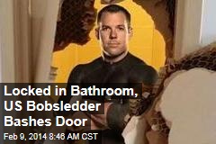 Locked in Bathroom, US Bobsledder Bashes Door