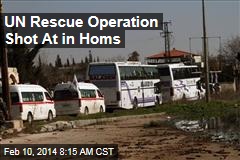 UN Rescue Operation Shot At in Homs