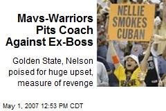 Mavs-Warriors Pits Coach Against Ex-Boss