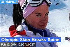 Olympic Skier Breaks Spine