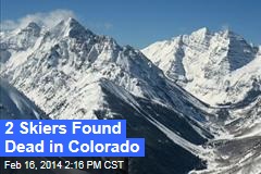 2 Skiers Dead in Colorado Avalanche