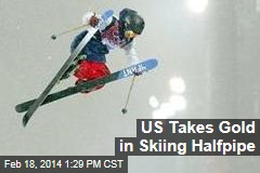 US Takes Gold in Skiing Halfpipe