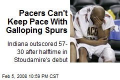 Pacers Can't Keep Pace With Galloping Spurs