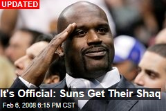 It's Official: Suns Get Their Shaq