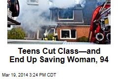 Teens Cut Class&mdash;and End Up Saving Woman, 94