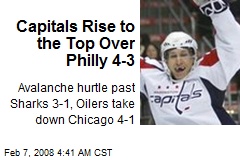 Capitals Rise to the Top Over Philly 4-3