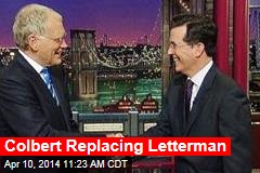 Colbert Replacing Letterman