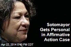 Sotomayor Gets Personal in Affirmative Action Case