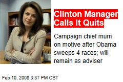 Clinton Manager Calls It Quits