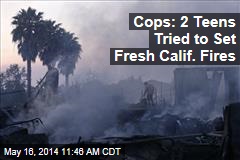 2 Teens Arrested in California Wildfires