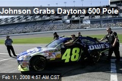 Johnson Grabs Daytona 500 Pole