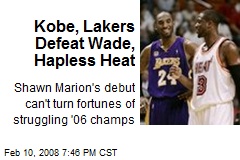 Kobe, Lakers Defeat Wade, Hapless Heat