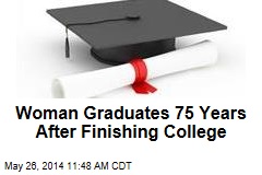 Woman Graduates 75 Years After Finishing College