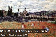 $160M in Art Stolen in Zurich