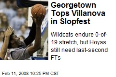 Georgetown Tops Villanova in Slopfest