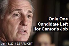 Only 1 Candidate Left for Cantor&#39;s Job