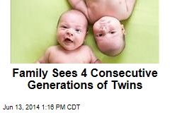 Family Sees 4 Consecutive Generations of Twins