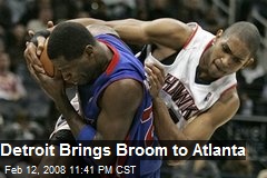Detroit Brings Broom to Atlanta