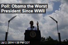 Poll: Obama the Worst President Since WWII